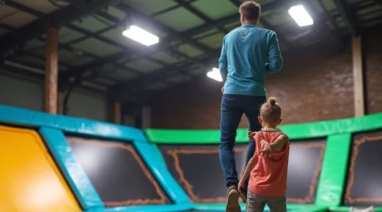 parc à trampoline